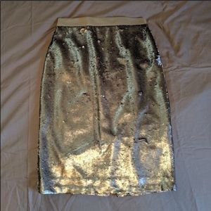 Banana Republic Sequin Pencil Skirt